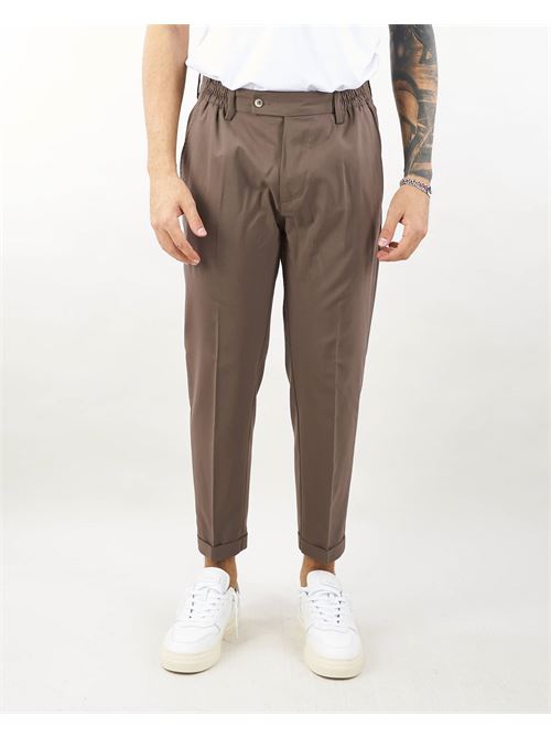 Virgin wool trousers with elastic waistband Yes London YES LONDON | Pants | XP326735